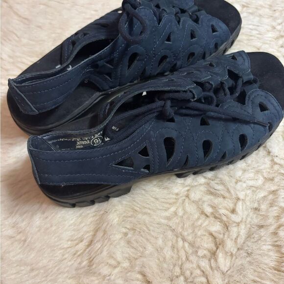 Earth Shoes Vintage Blue Sandals with Chunky Platform and Durable Design - Picture 3 of 8